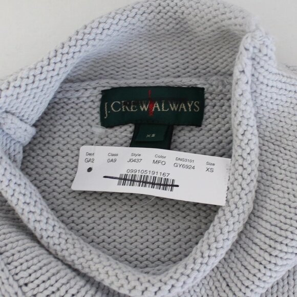 J Crew Women's 1988 Rollneck Sweater Grey J0437 - Picture 6 of 8